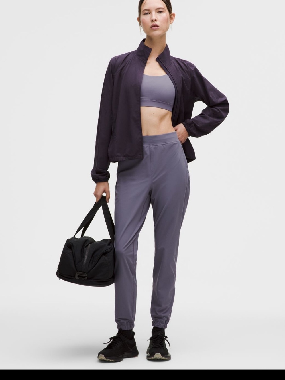 lululemon athletica Women's Adapted state jogger, grape mist color short (25”)